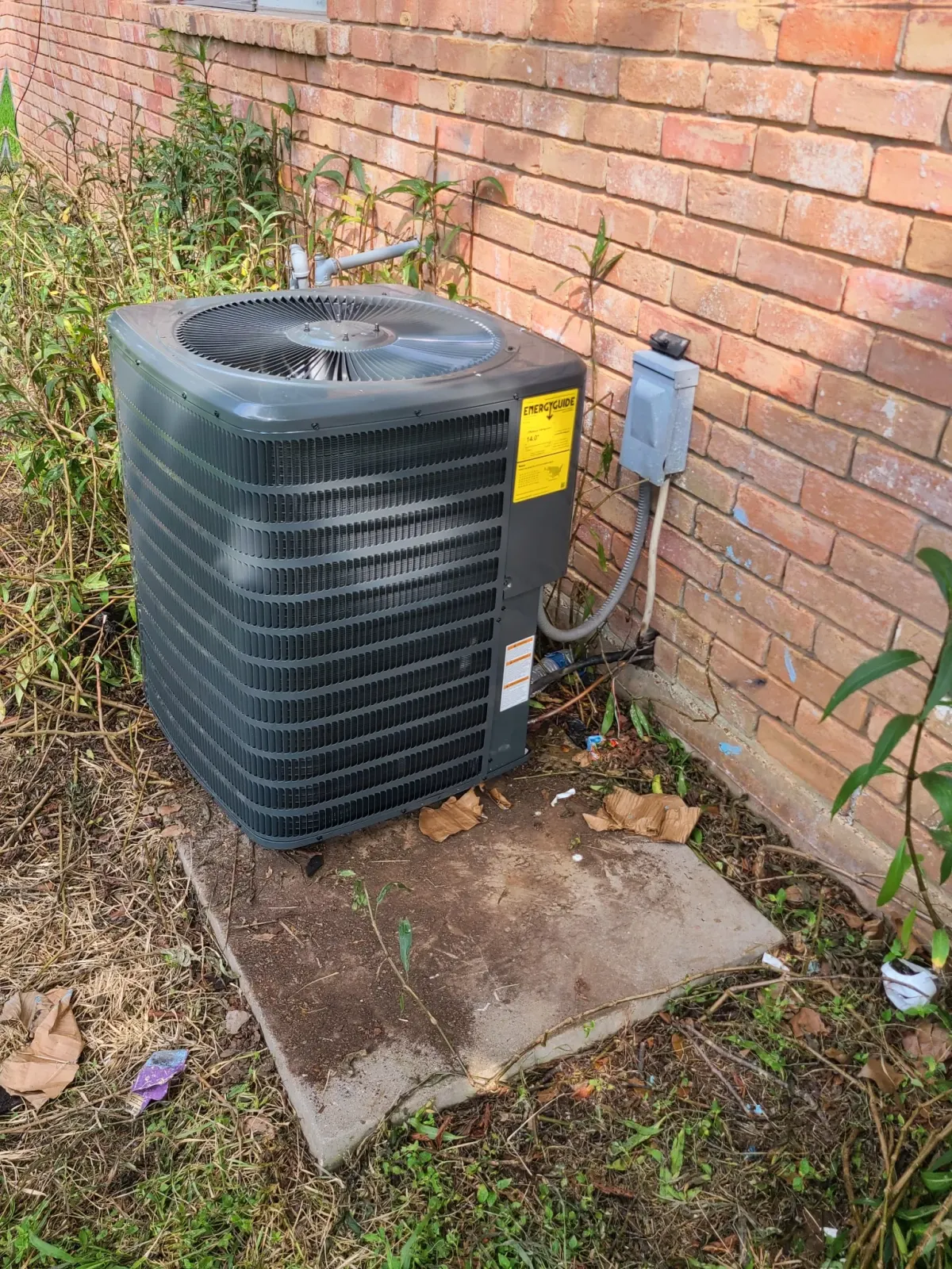 air conditioning outdoor unit HVAC compressor repair installation Spring Texas